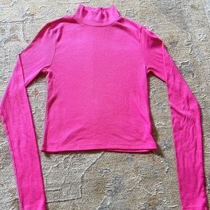 Barbie Pink American eagle mock neck